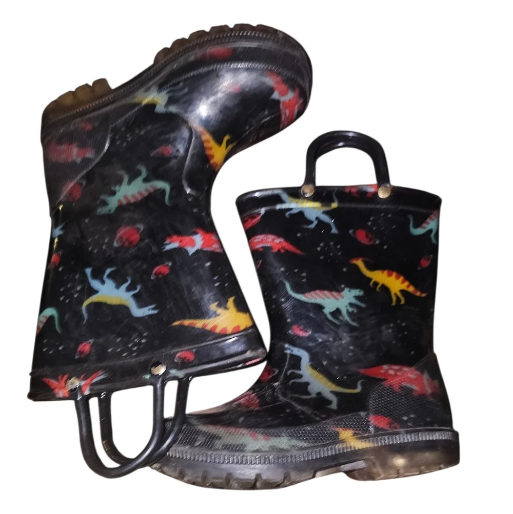 Kids Dinosaur Rain Boots